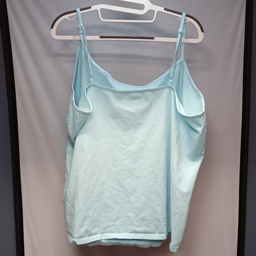 Light Aqua Spaghetti String Tank - image 3